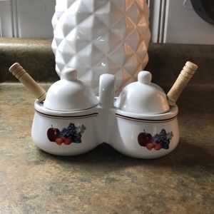 Vintage Jam and Jelly or Condiment Set